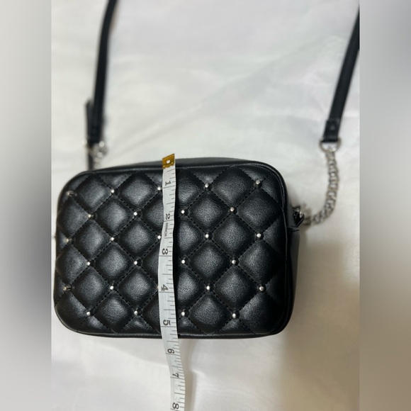 NWT Rebecca Minkoff Diamond Quilt Studded Top Zip Crossbody Camera Bag Purse - Picture 9 of 11